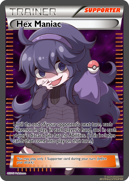 pokemon hex maniac card TCG 75/98 Ancient Origins LP Pokemon X Hex Maniac - amyrot