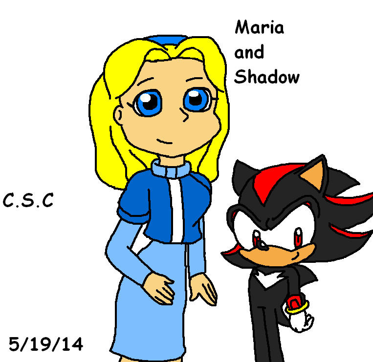 Maria Shadow Maria Robotnik and Shadow The Hedgehog by ClassicSonicChick on DeviantArt