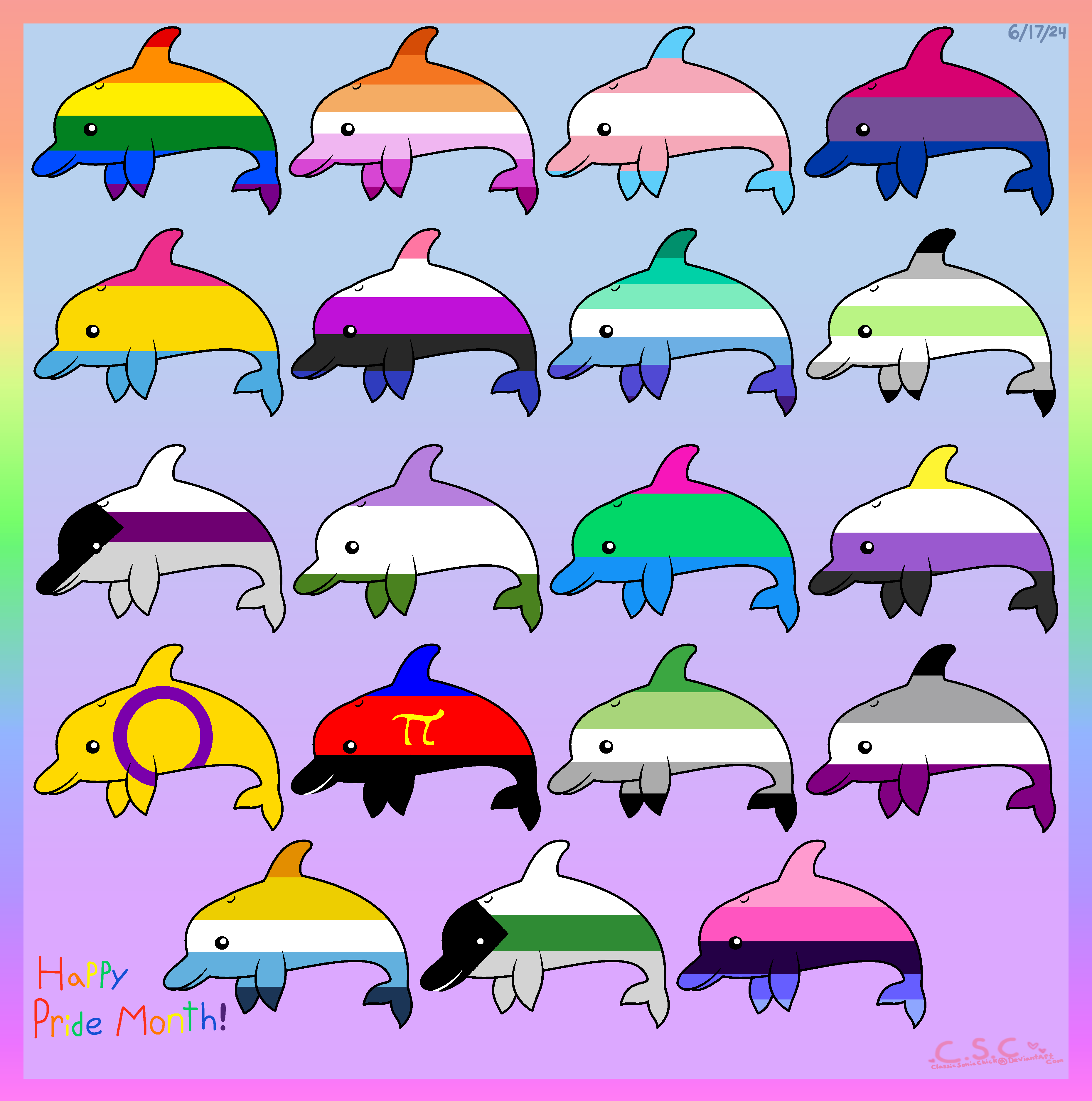 Pride Month 2024 Pride Flag Dolphins