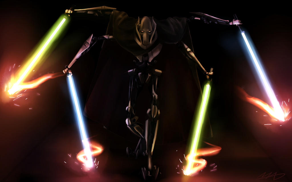 General Grievous Exploding General Grievous by MadsMadnessRage on DeviantArt