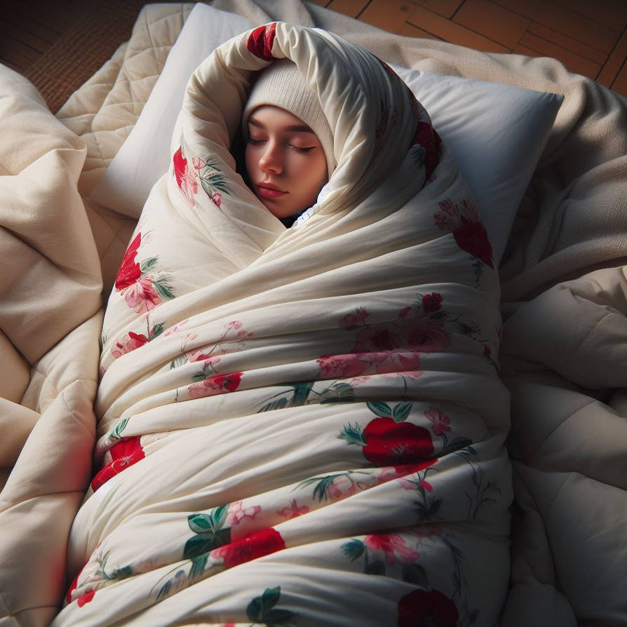 wrapping in blanket by AmyBlank on DeviantArt