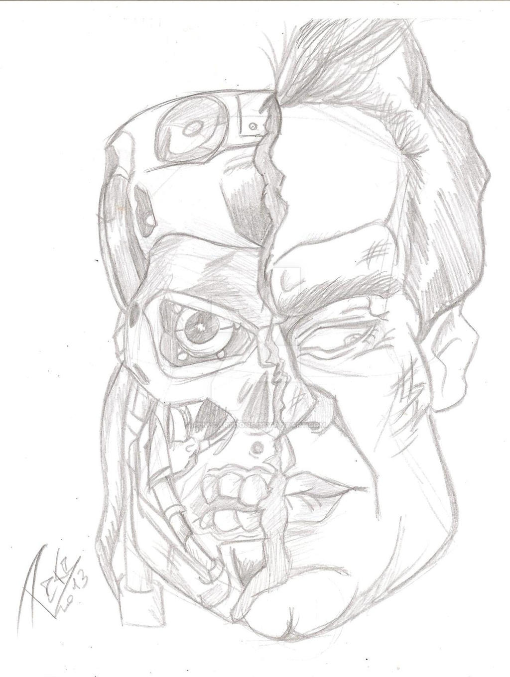 Terminator Computer Cartoon Terminator by Pekecartoons on DeviantArt