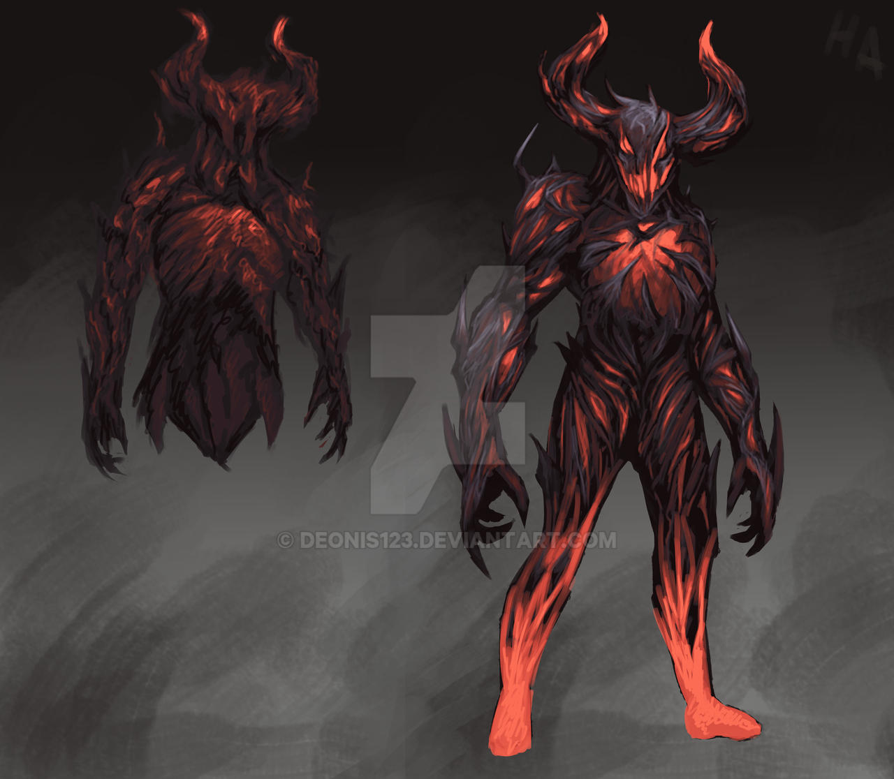 Demonic Deviantart Demon (for a comic) by Deonis123 on DeviantArt