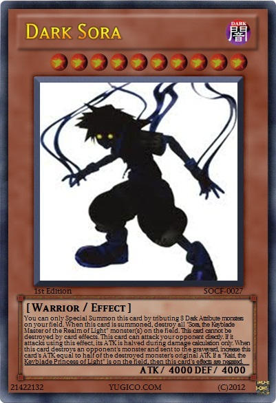 kingdom hearts yugioh cards Yugioh/Kingdom Hearts: Keyblade Masters A single individual card from the Yu From Kingdom Hearts To Metal