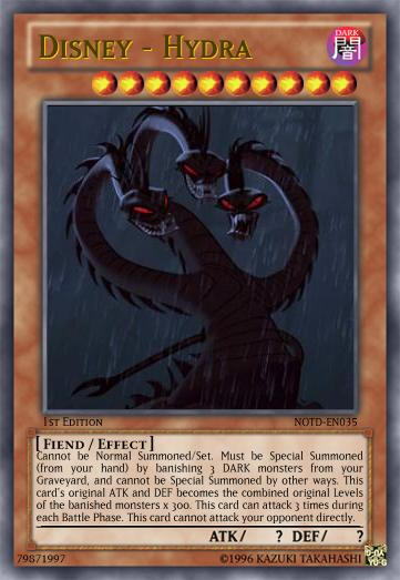 hudra yugioh cards BLMR-EN007 - Extox Hydra - Quarter Century Secret Rare Fusion/Effect Monster Rarity Disney - Hydra by ChaosTrevor