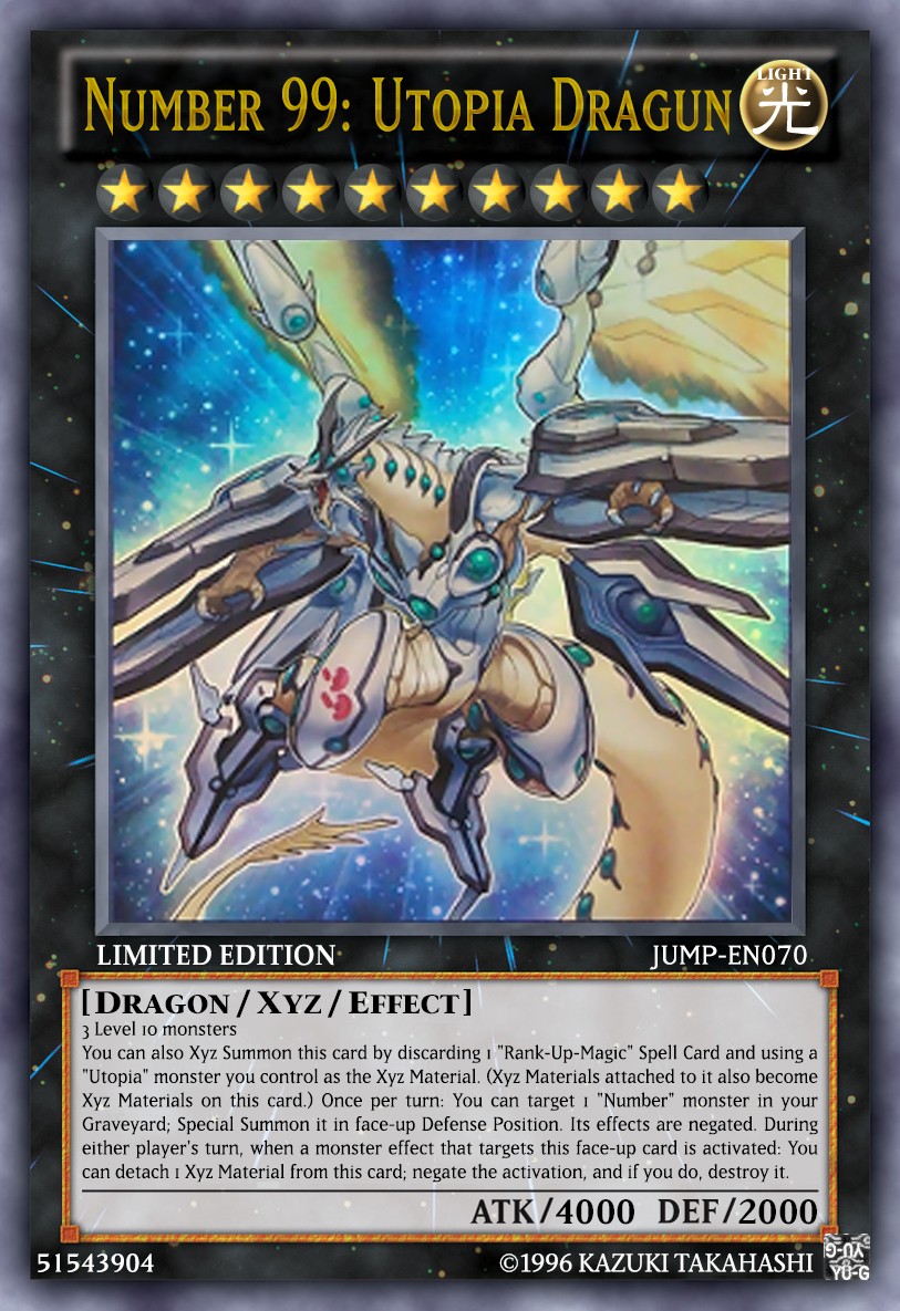 yugioh card number 99 Number 99: Utopic Dragon | Card Details