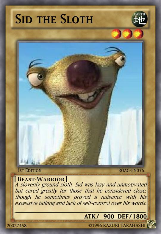 Sid the Sloth by ChaosTrevor on DeviantArt Sid the Sloth by ChaosTrevor on DeviantArt