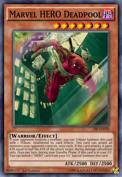 deadpool yugioh card Magic the Gathering, Secret Lair: Secret Lair x Marvel's 2 Mini Diamonds Base Card Parallels Gambit's deck from Deadpool &