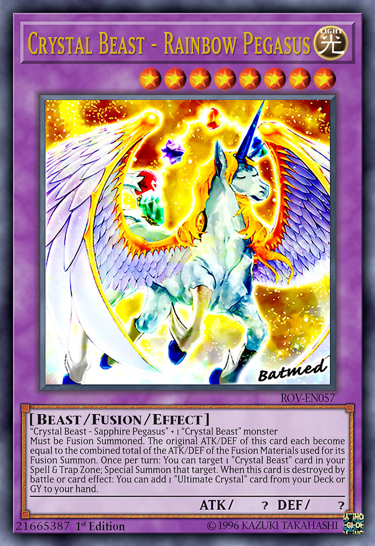 Yu-Gi-Oh Unlimited Crystal Beast Set - Sapphire Pegasus, Rainbow Dark Dragon, Tiger Yu-Gi-Oh Unlimited Crystal Beast Set - Sapphire Pegasus, Rainbow Dark Dragon, Tiger