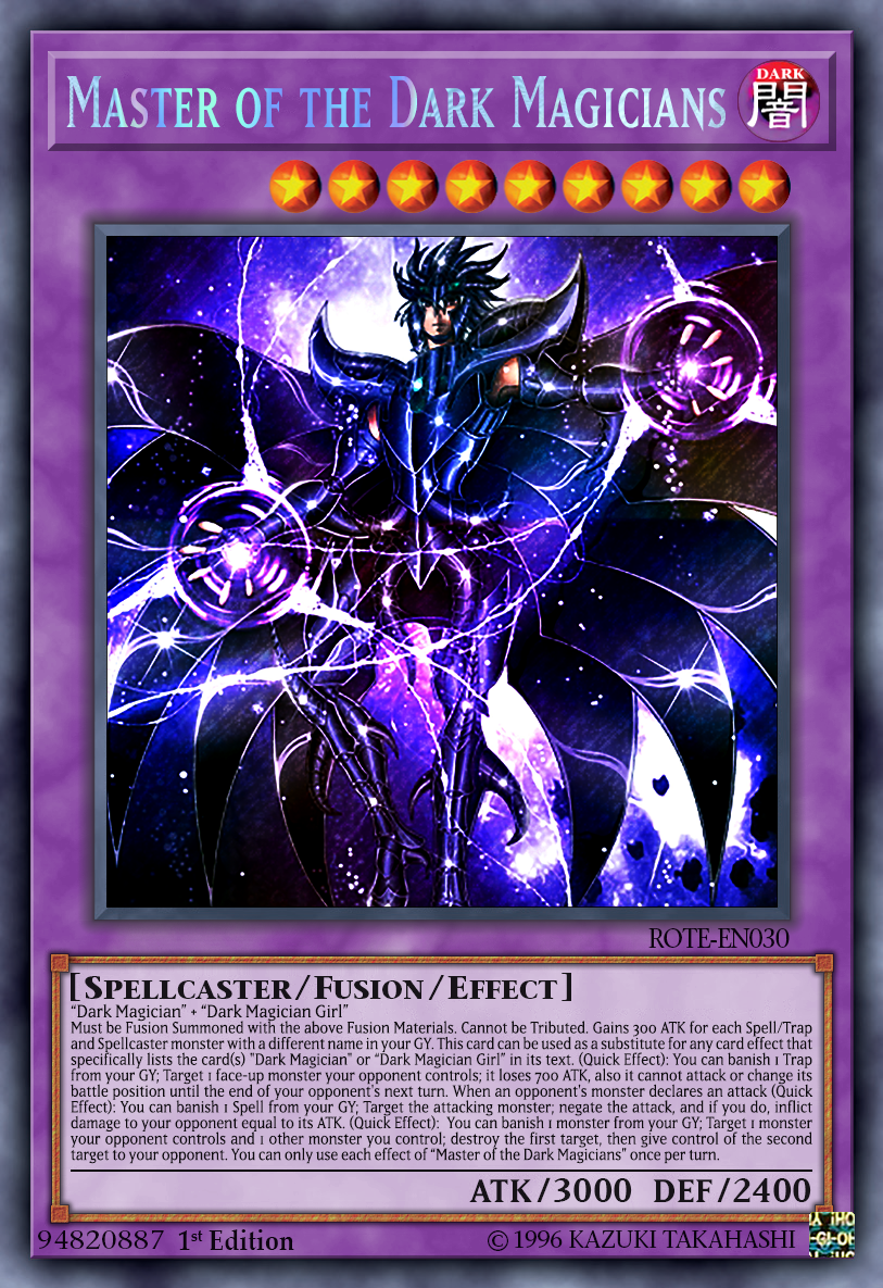 dark magic master yugioh card Magician The Knight of Dragon - BLMR-EN001 - Secret Rare If this card is destroyed Master of the Dark Magicians
