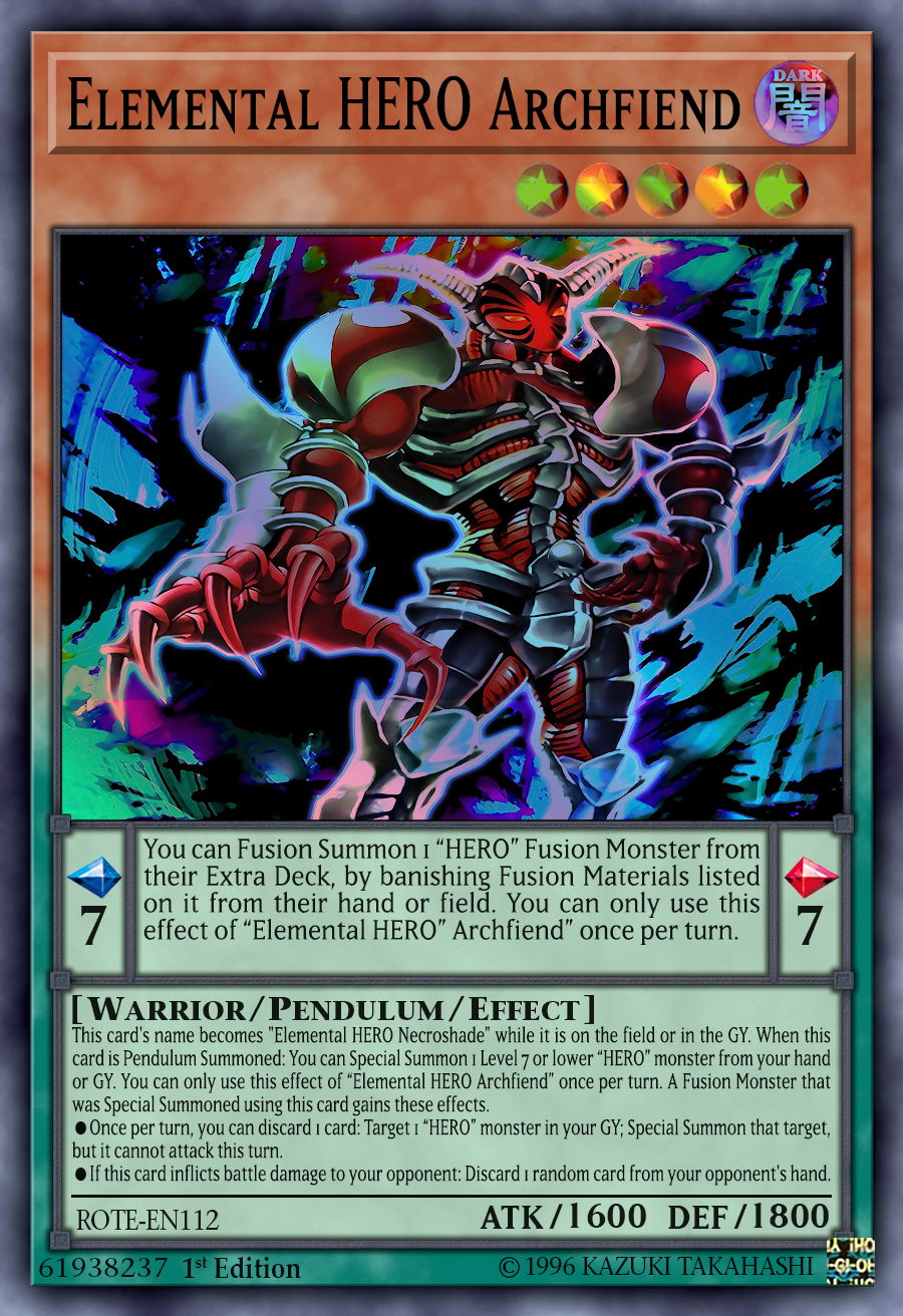 Elemental HERO Archfiend by ChaosTrevor on DeviantArt