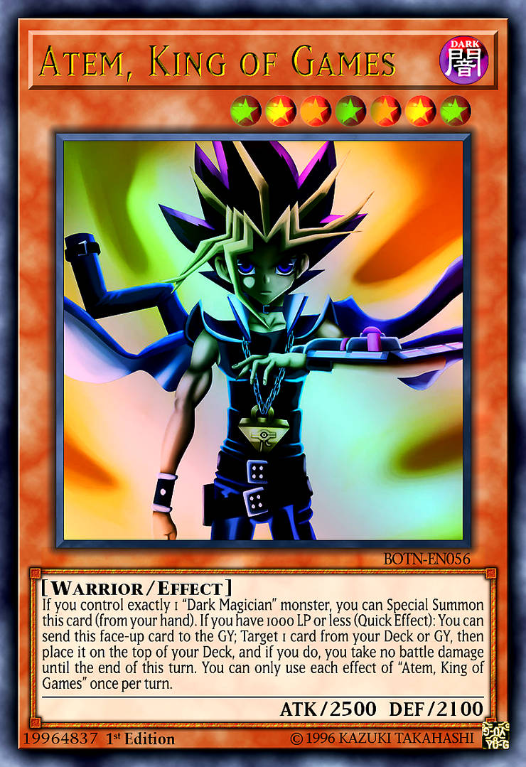 yugioh atem card Yu Gi Oh Power Of Chaos: The Destiny Atem, King of Games by