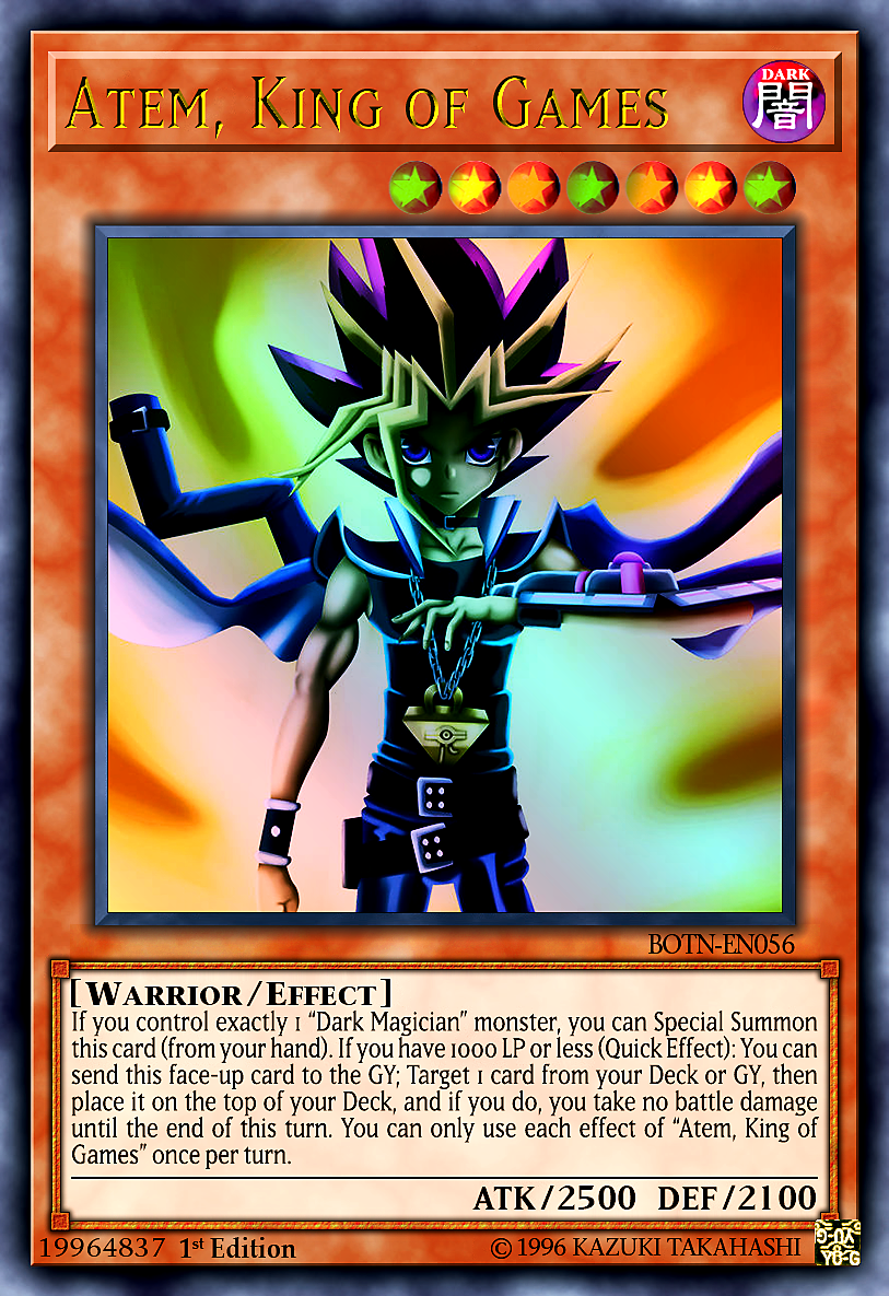 yugioh atem card Atem, King of Games by ChaosTrevor on DeviantArt