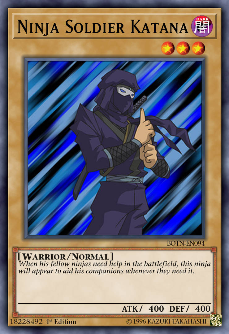 yugioh cards ninja Yu-Gi-Oh! - Yellow - SHVA-EN012 - Super Rare - 1st Edition If your Ninja monster attacks a Defence Position monster Kagero the Cannon Ninja -