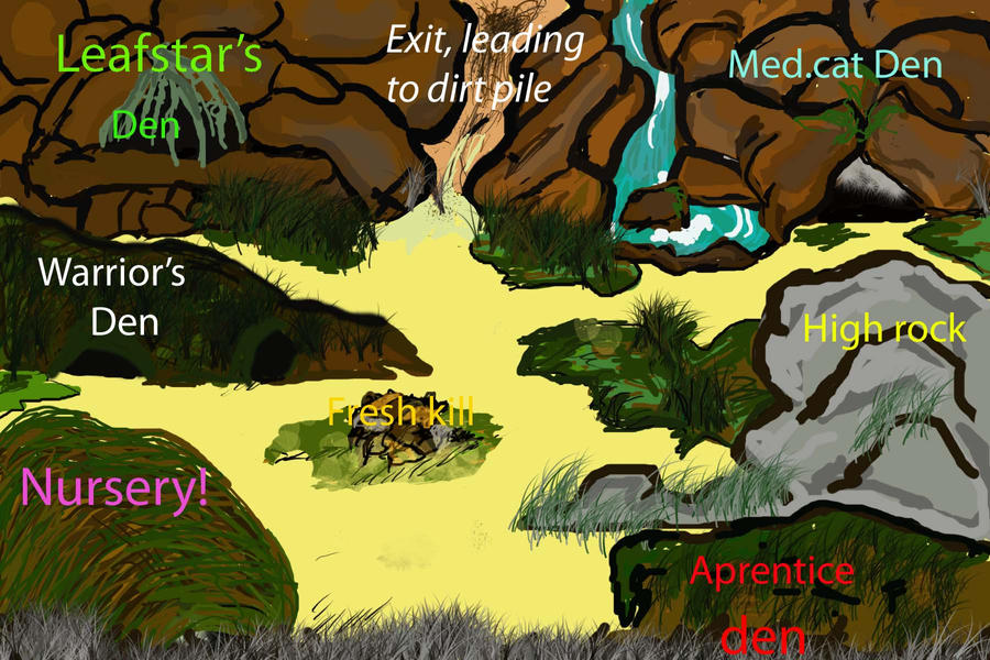 Warrior cats Forestclan camp by Tumbley on DeviantArt