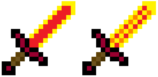 Minecraft Blaze Swords V2 By Dbz10 On Deviantart