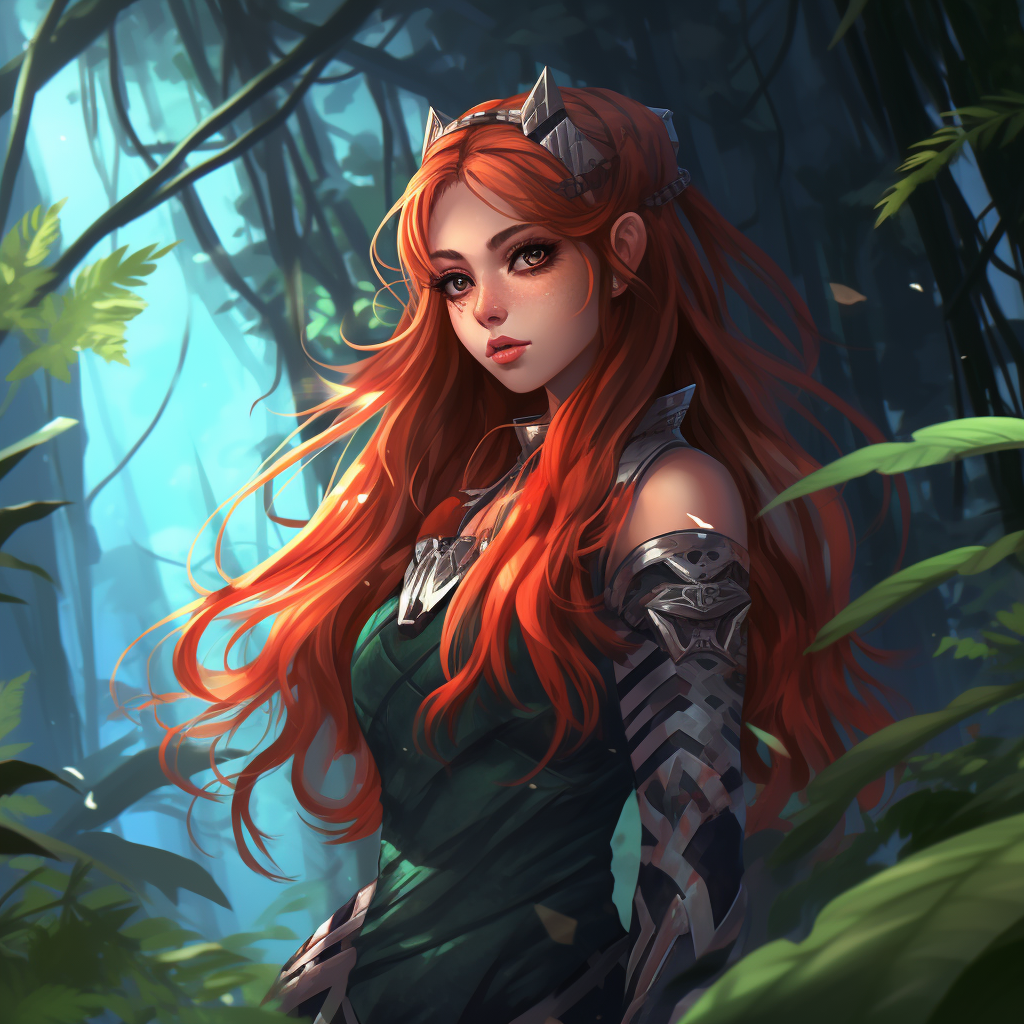 Hot Anime Girl In The Jungle by Cells200 on DeviantArt