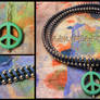 Give Peace a Chance Choker  ~Blue/Silver~