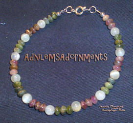 Tourmaline and Moonstone Bracelet