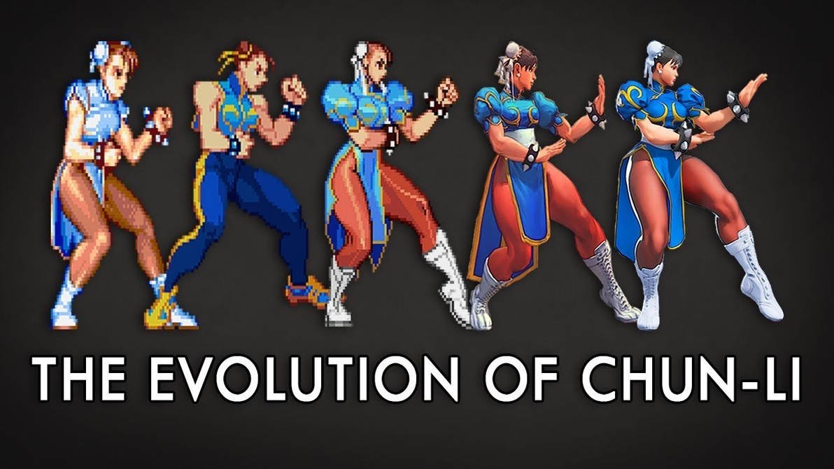 The evolution of Chun li by will23000 on DeviantArt