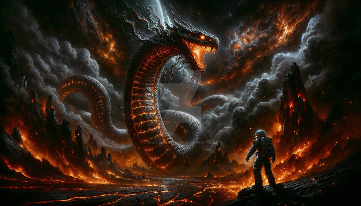 Colossal Demon Snake by NocturnalRealms on DeviantArt