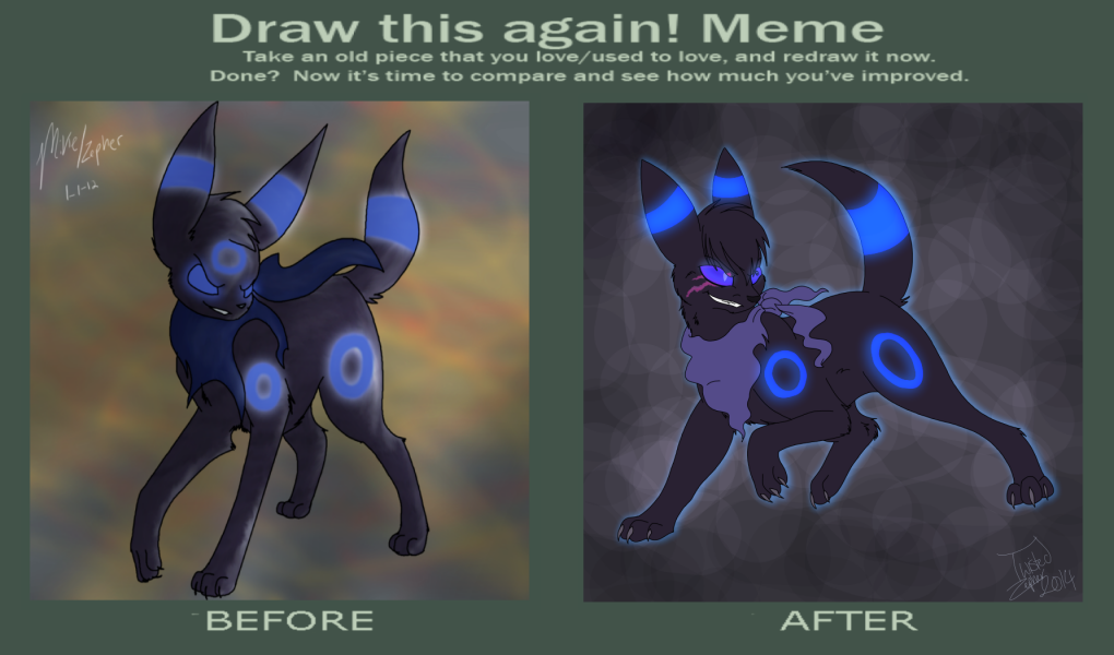 Draw this again :: Umbreon Csarcarim