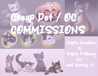 Cheap Pet / OC Commissions :: OPEN