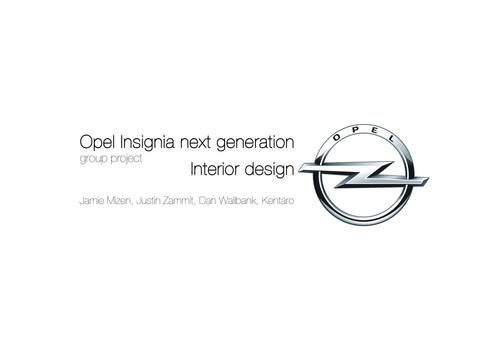 Opel Title or Cover Page