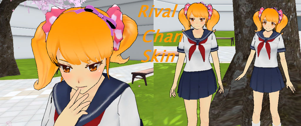 Rival Chan Skin Yandere Simulator By Visamear On Deviantart
