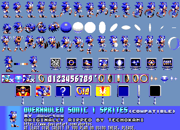 Sonic 1 Redefined - Sonic Sprites by JacobLeBeauREAL on DeviantArt