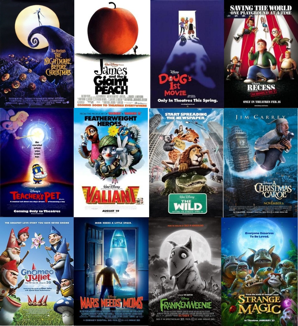 Disney Animation Work Miscellaneous Disney animated features by alexlovesmovies2001 on DeviantArt