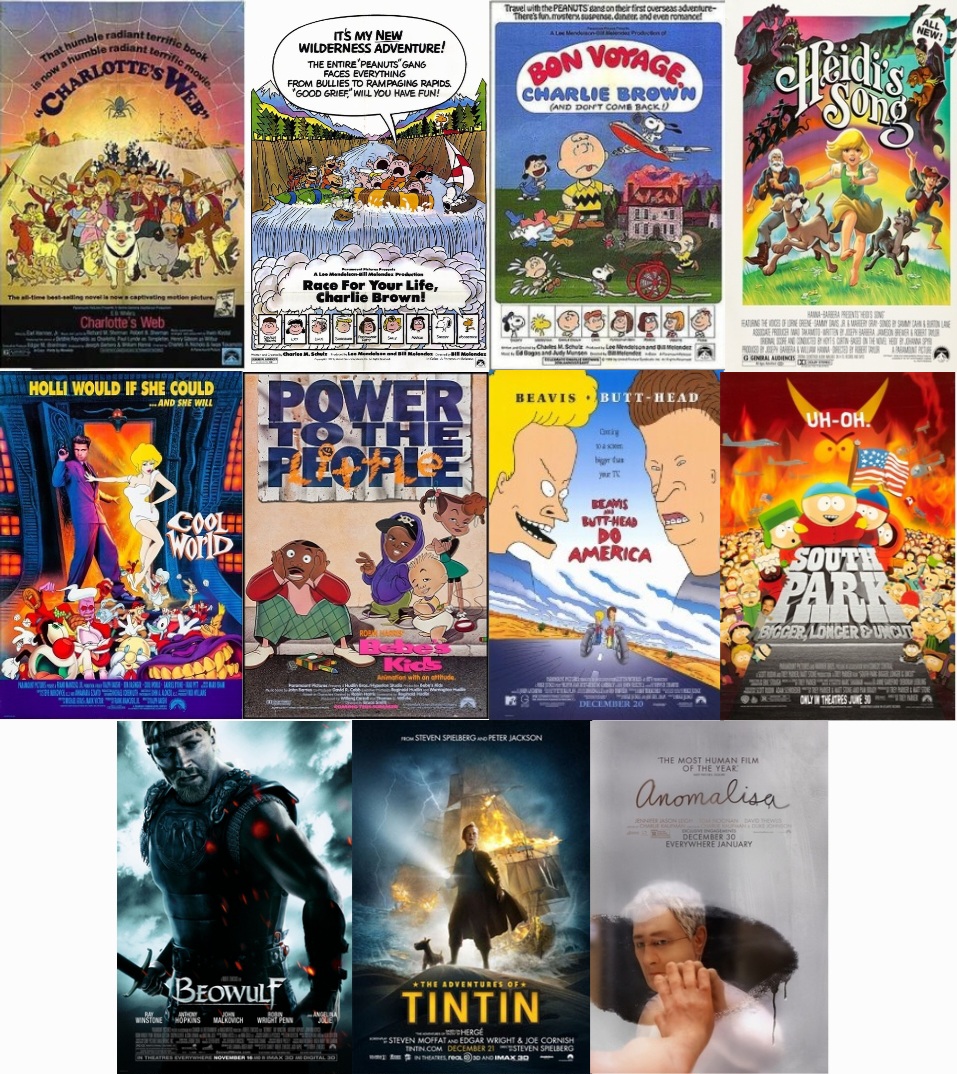 Paramount Animation Characters Miscellaneous Paramount animated features by alexlovesmovies2001 on ...