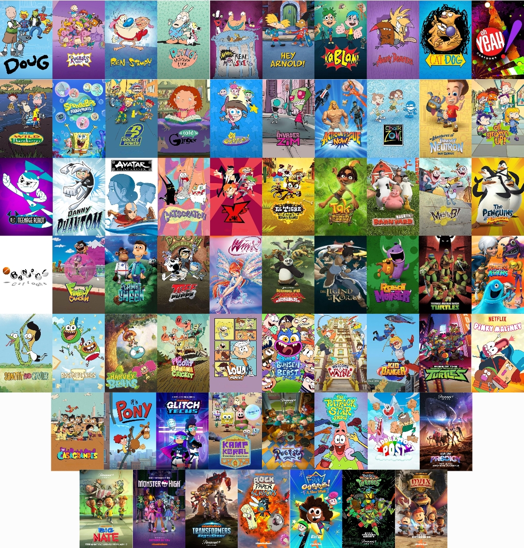 All 65 Nicktoons by alexlovesmovies2001 on DeviantArt