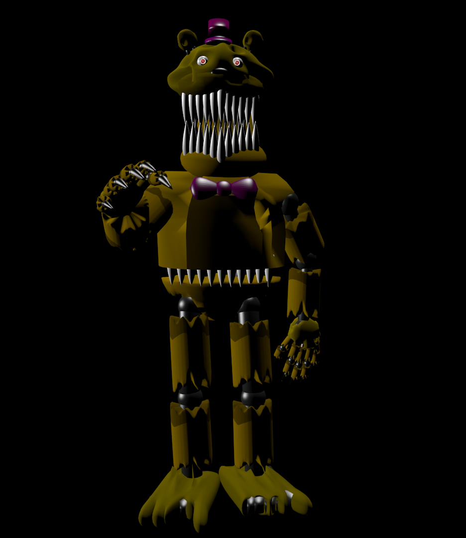 Stylized Nightmare Fredbear! (Drawing)