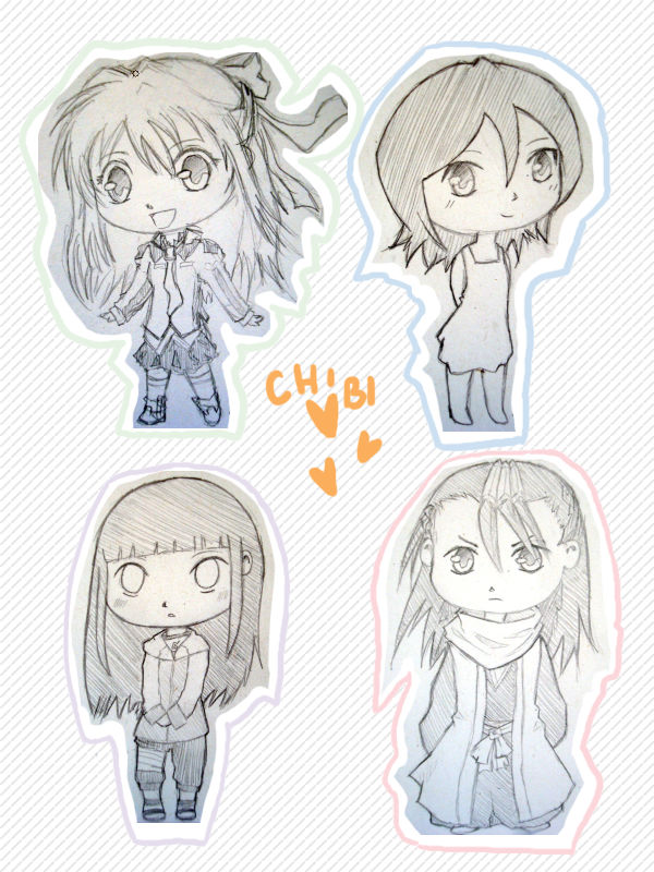 Chibi commission examples by atomicspacemonkey on DeviantArt