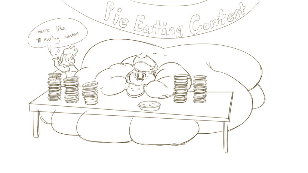 Pie eating contest by Blimpy4000 on DeviantArt