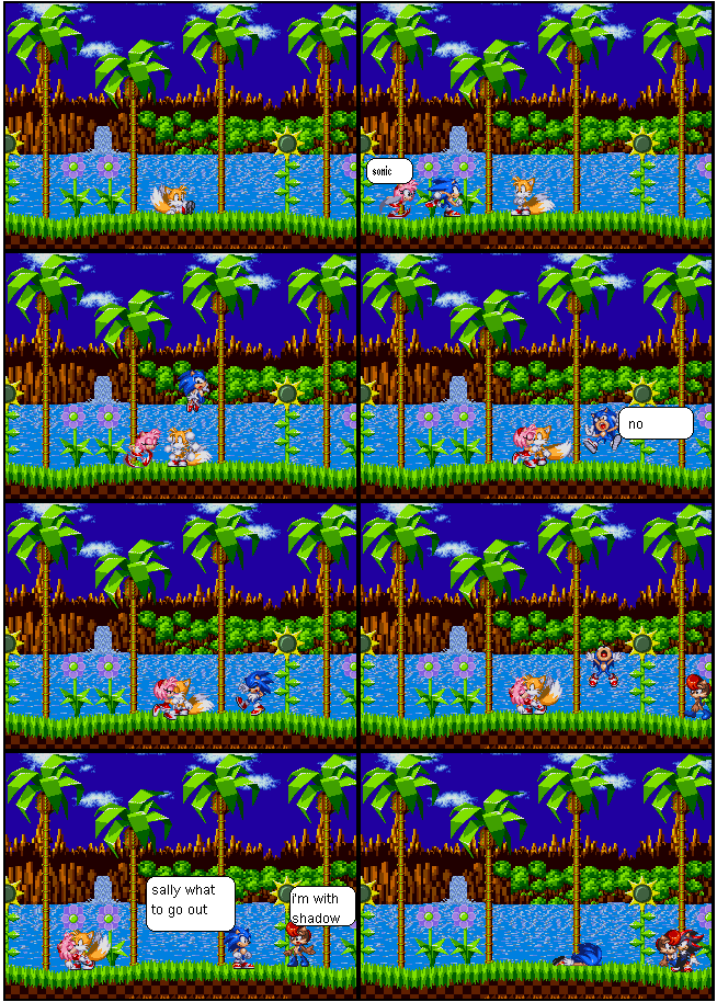 sonic sprite funnies: too late sonic