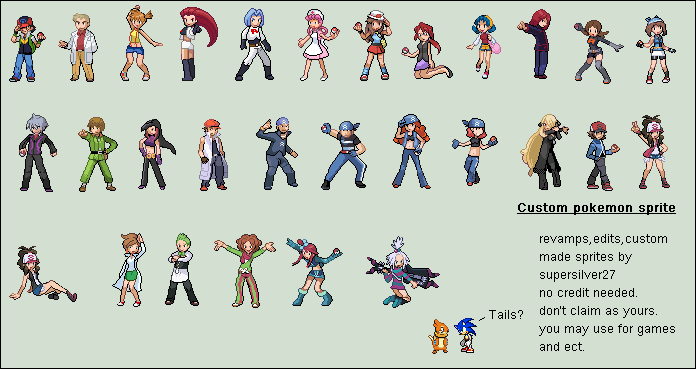 Custom Pokemon Trainers Sprites By ... 