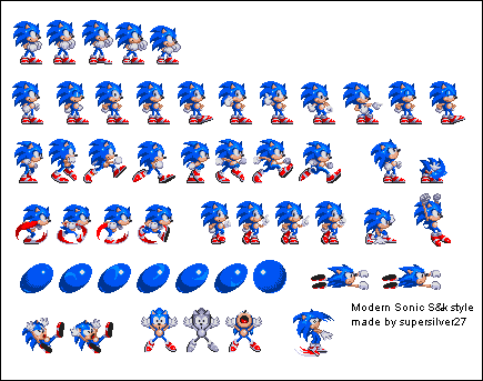 Sonic 3(Sonic 2 style) sprite sheet by souptaels on DeviantArt