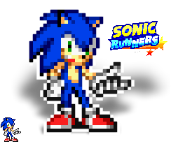 Sonic runners pose