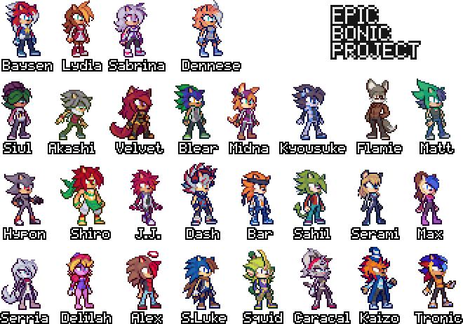 Mighty sprites by BaysenAhiru427 on DeviantArt