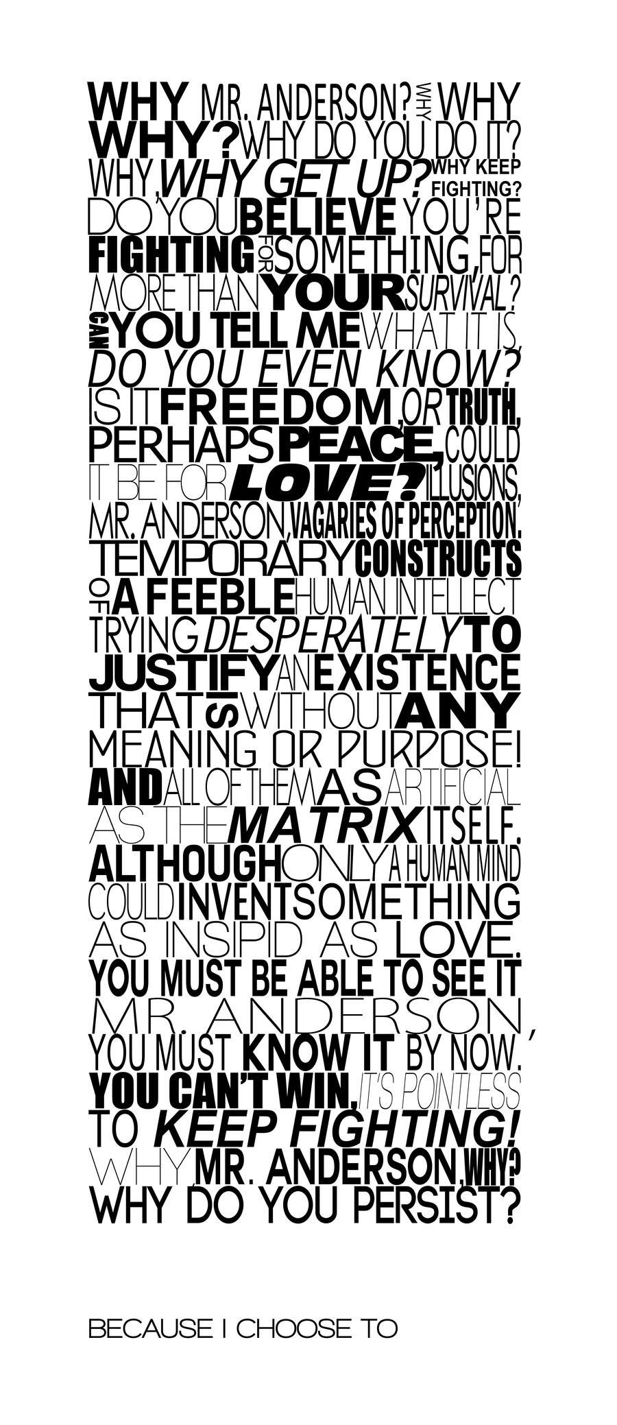 Matrix agent smith final monologue by digitalstencil on DeviantArt