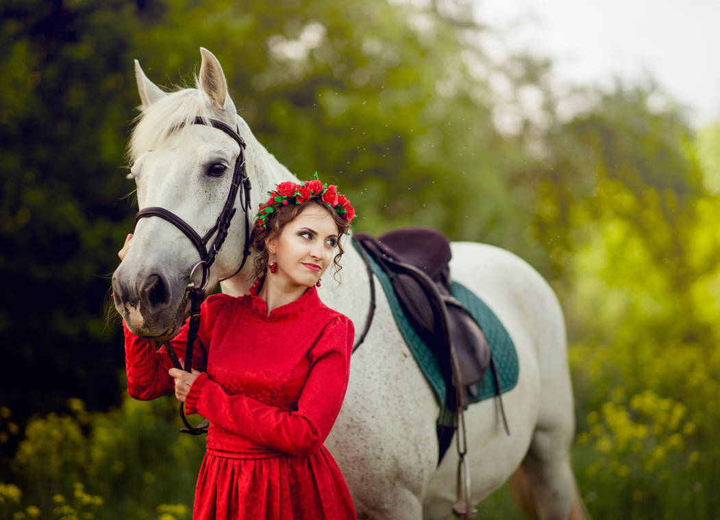 Girl and horse by Ilya245