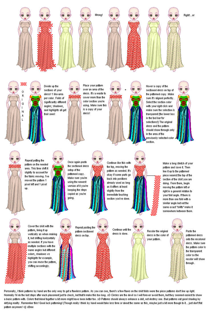 Simple Pattern Tutorial by Breebles