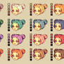 Color palettes: Hair