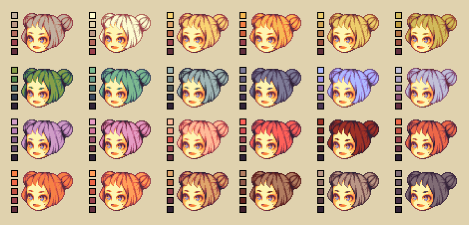 Color Palettes Hair By Runmry On Deviantart