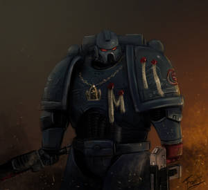 Crimson fist space marine