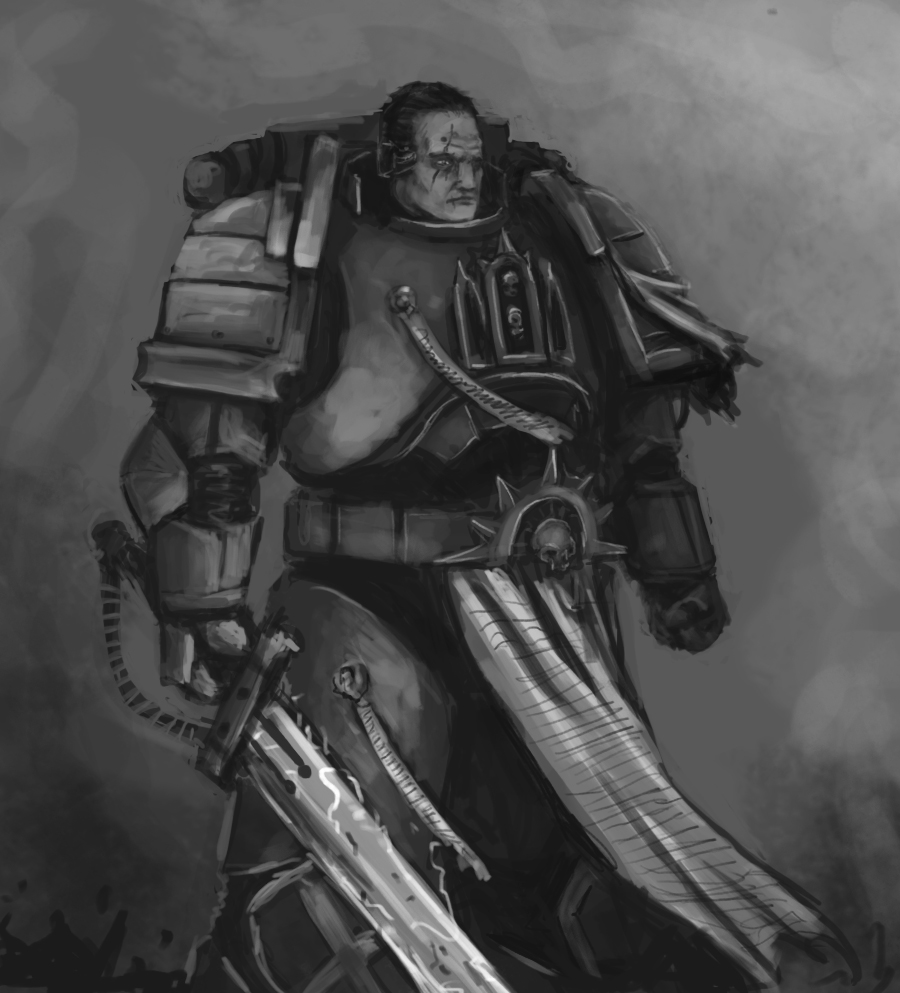 space marine scketch