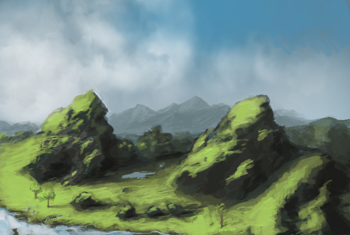 Landscape speedpainting