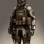 Futuristic soldier concept